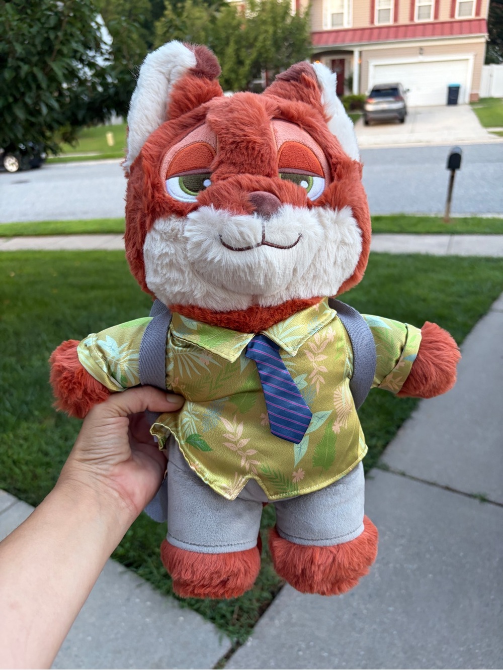 Disney Zootopia Nick Wilde Potdemiel Plush Backpack NWT Licensed